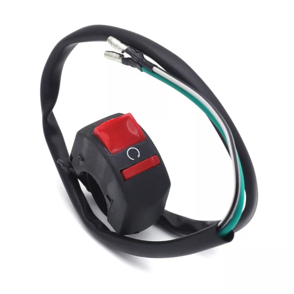 HTTMT Black Red Kill ON-OFF Switch For ATV Motorcycle Scooter