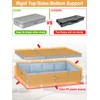 punemi Under Bed Storage With Lids, 2 Pack Large Underbed