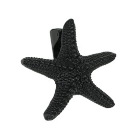 UD Rustic Black Enamel Cast Iron Coastal Starfish Door Knocker Sea Star