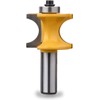 HOHXEN 1/2'' Shank Bullnose Router Bit,3/4'' Dia Half Round Blade,for