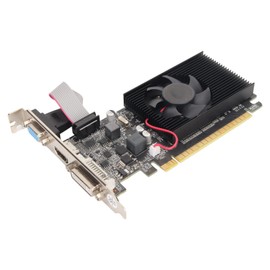 Zunate GT210 Graphics Card, 64bit 589MHZ 1GB DDR3 Graphics Card, PCI Express 2.0, DirectX10.1 PC Video Card, DVI VGA Low Graphics Card with Cooling Fan