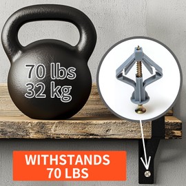 Drywall Anchor Kit with Screws, 100 Pcs (50 Anchors + 50 Screws), Self-Drilling Plastic Anchors for 3/8"-1/2" Drywall, Easy Installation, Durable for Hanging Pictures, Shelves, Curtains (100)