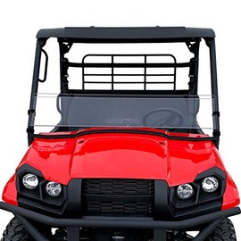 Kawasaki Mule Pro MX Windshield by Clearly Tough Half | Scratch Resistant | Easy On and Off | Premium Lexan MR10 w/ Hard Coat | Proudly Made in America!