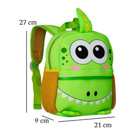 Generisch Nursery Backpack for Boys and Girls from 1 Year/Tiny Bag/Preschool Backpack Boys and Girls/Children's School Backpack/Little Friend/Backpack/Gift School 27 x 21 x 9 cm (Dinosaur)