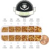 One Pack 2000 Pcs of Flatback Round Golden Yellow Rhinestones