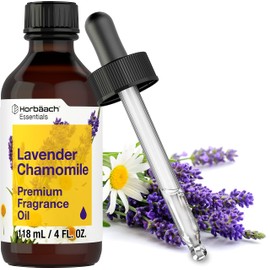 Horbäach Lavender Chamomile Fragrance Oil | 4 fl oz (118ml) | Premium Grade | for Diffusers, Candle and Soap Making, DIY Projects & More