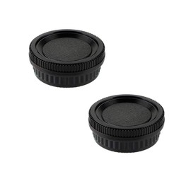 WH1916 Camera Body Cover & Rear Lens Cap Compatible for Pentax K-1 K-3 K30 K-5 K50 II K-7 K70 K-S1 K-S2 K100D K110D K200D DSLR Camera w/K Mount Lens [2+2 Pack]