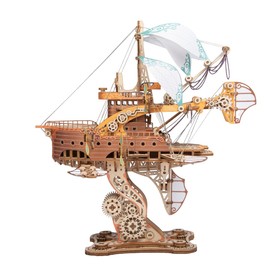 80 Days Ship Around the World 3D Jigsaw Puzzles for Adults and Kids to Build Howcat Wooden 421 Pieces