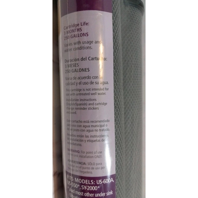 Culligan Basic Filtration Replacement Cartridges D-10A 2 Pack New