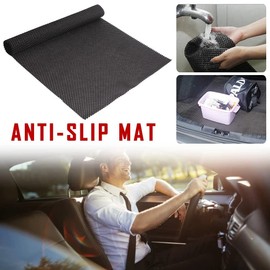Trunk Mat for Cars Anti Slip Mat Cargo Liner Protector Durable Elastic Offers Protection Easily Cuttable to Different Sizes Universal Fit Multiple Use Car Roof Protector, Rug Non Slip Mat Pad (Black)