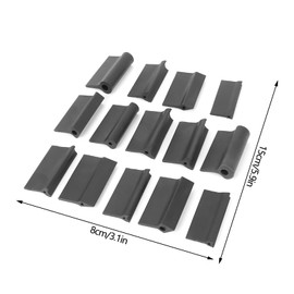 CYTGOUPER 14PCS Rubber Sanding Block Set,Black Contour Sanding Grips for Detail Angle Work,Flexible Contour Sanding Pads for Polishing Automobiles Metal Surfaces Woodworking Tools