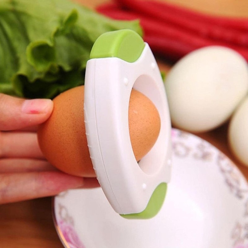 Yellow Egg Shell Opener, Egg Topper Cutter, Egg Cracker Separator