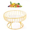 Countertop Fruit Bowl Multi Purpose Large Capacity Metal Wire Basket