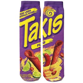 ARIYIDA Unisex Funny Crazy Color 3D Puzzle Stripe Food Pattern Athletic Sports Crew Tube Socks (Hot)