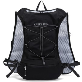 CAREYSTEN Running Backpack, Hydration Pack, Equipped with a 1.5L Water Bag,Suitable for Hiking, Cross-Country and Marathon Riding, Suitable for Both Men and Women (Black, Standard)