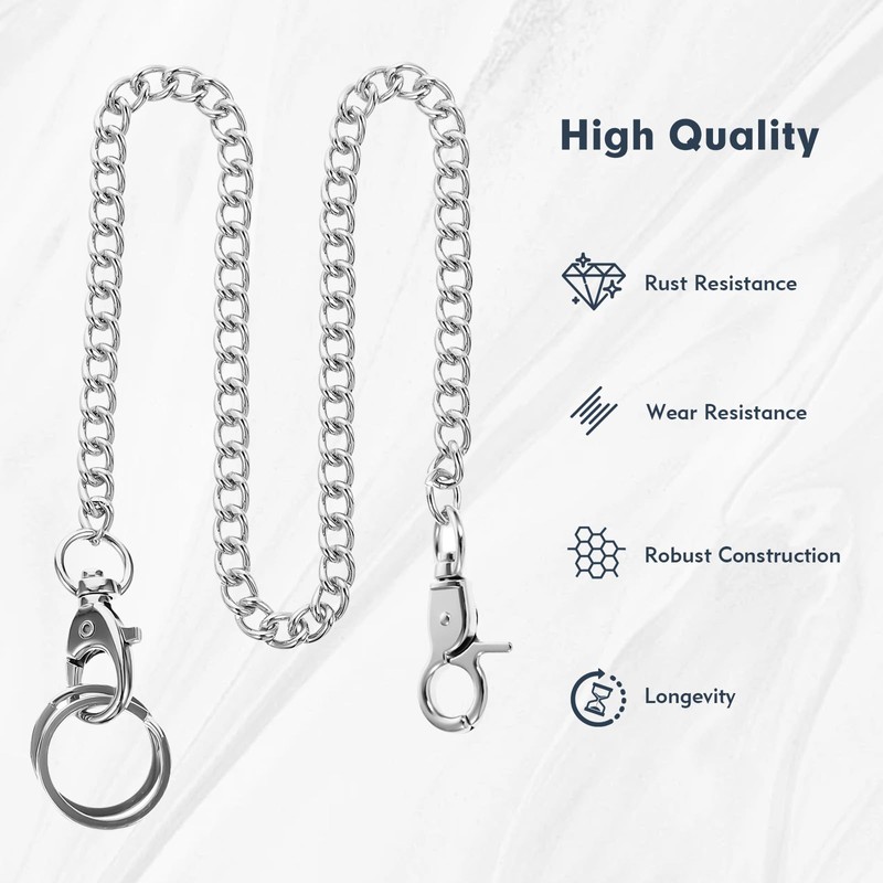 Wiratca Wallet Chain, Anti-Lost Wallet Chains for Men, Heavy Duty