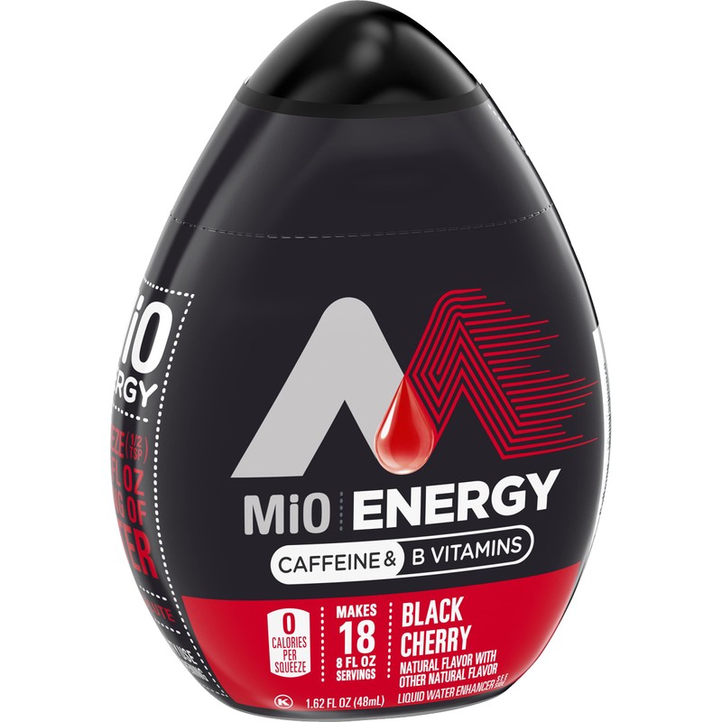 MiO Energy Black Cherry Naturally Flavored Liquid Water Enhancer 12