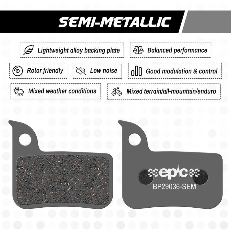 epic Disc Brake Pads for SRAM Red, Apex, Rival, Force