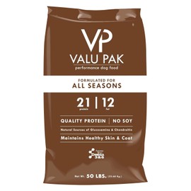Valu-Pak 21-12 Performance Dog Food, Two Meats, No Soy, 50 lbs