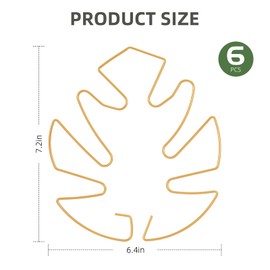 Yeomant 6PCS Iron Monstera Plant Support, Uniquely Designed Indoor Plant Accessories, Stable Plant Support Stakes for Indoor Plant, Turtle Shell Bamboo Clamp Set for Thriving Growth