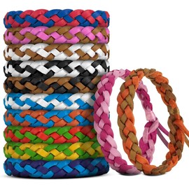 12 PCS Pulsera Repelente de Mosquitos (31 x 1 cm), Brazalete Repelente de Mosquitos, Impermeable y Reutilizable, Tamaño Ajustable, Resiste Mosquitos Durante 250 Horas, Uso para Adultos/Niños