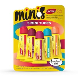 Carmex Daily Care Surtido Mini Tubos - 0.18 oz, 5 unidades