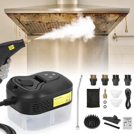 WICHEMI Steam Cleaner Handheld High Pressure Steam Cleaner Car Steamer for Cleaning Portable Steam Cleaner 1500W Electric Steam Cleaning Machine for Home Kitchen Auto Detailing (Black)