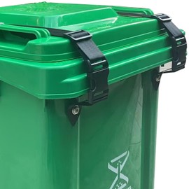 Foxmox Trash-Can Lock for Animals: Garbage Can Lid Locks for Raccoon,Bear and Dog - 2 Pack