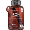 WeightWorld Gentle Iron Tablets High Strength 28mg - 400 Tablets (6+ Months Supply) - Vegan Iron Bisglycinate - Energy Tablets for Tiredness and Fatigue - High Absorption Iron Supplements for Women and Men, Made in UK