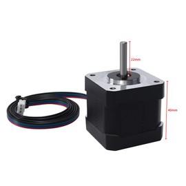 Nema 17 Stepper Motor 42-40 3.6V-1A 2 Phase 4 Wires 1.8 Degrees with Cable fit for Creality CR-10 Series and Ender-3 Series 3D Printer X/Y/E-Axis Extruder Stepping Motor