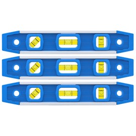 Empire 581-9 9-Inch Dark Blue Aluminum-Sided Dark Blue Torpedo Level with Overhead Viewing Slot (3-Pack)