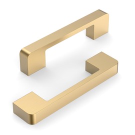 KNOKLOCK 10 Pack 3.75 Inch(96mm) Kitchen Cabinet Handles Champagne Bronze Cabinet Pulls Kitchen Cabinet Hardware Gold Drawer Pulls for Cupboard Wardrobe