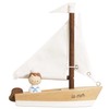 Le Toy Van Wooden Sailing Boat & Captain, Fuel Imagination