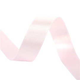 PST Double Sided Satin Ribbon 25 m Reel 10 mm Pale Pink