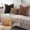MADIZZ Pack of 2 Chenille Velvet Throw Pillow Covers 18x18