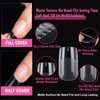 UNA GELLA Short Square Nail Tips, 504 Pieces, Press On