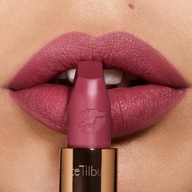 Charlotte Tilbury Hot Lips Lipstick - Hydrating, Long Lasting Lipstick with Orchid & Antioxidant Extracts - Buildable Satin Finish for Fuller-Looking Lips - Secret Salma