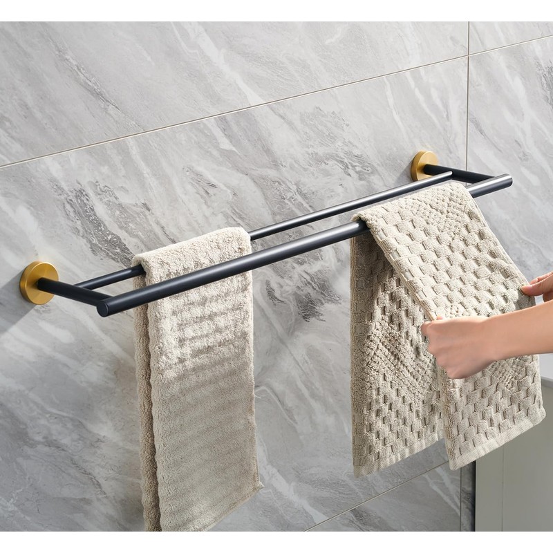 Miyili 30-Inch Bathroom Double Towel Bar SUS 304 Stainless Steel