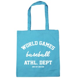 Hippowarehouse World Games Baseball Athl. Dept AW15 Hit and Run Tote Shopping Gym Beach Bag 42cm x38cm, 10 litres