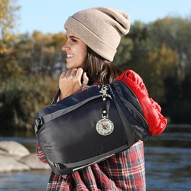 Compass Keychain | Portable Hiking Compass | Hiking Survival Small Compasses, Small Camping Compass, Backpacking Compass for Outdoor