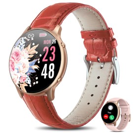 HOAIYO Smart Watches for Women (Call Receive/Dial), 1.32" Smartwatch with Heart Rate Sleep Calories Counter, IP68 Waterproof Fitness Watch for Android iOS Phones