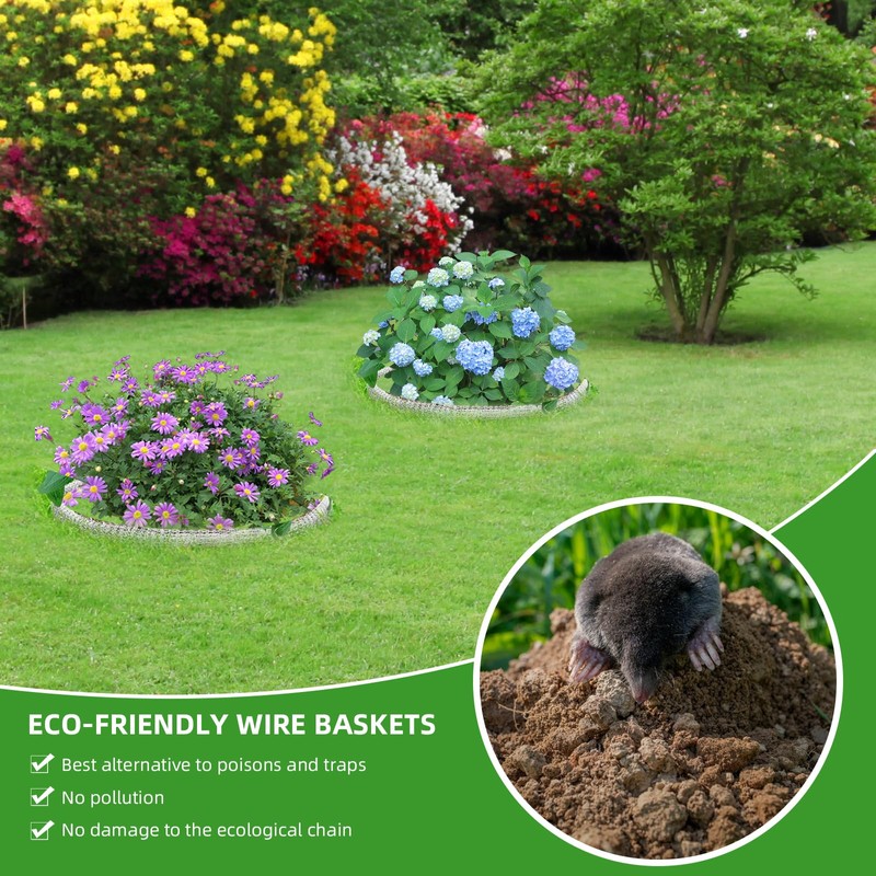 PEFECOP 5 Gallon Root Guard Basket, 6 PCS Mesh Stainless