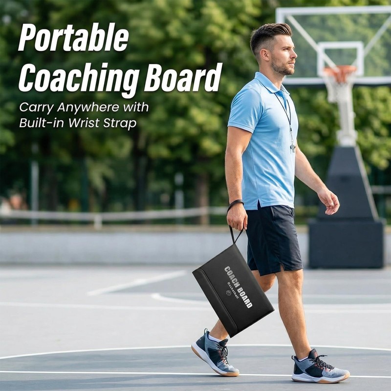 Basketball Clipboard for Coaches, Magnetic Basketball Coaching Board with Player
