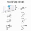 AceFun Pack of 9 Nose Piercing Gun Kit, Silver Piercing