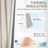 INOVADAY 100% Cream Blackout Curtains for Bedroom, Thermal Insulated Linen