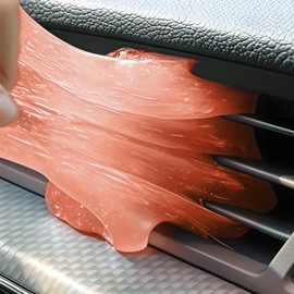Car Cleaning Gel,Reusable Car Cleaning Putty for Interior Detailing, Car Cleaning Supplies, Auto Detailing Tools, Car Slime for Dust Removal, Car Accessories Interior, Car Cleaning Kit(Orange, 2.0 OZ)