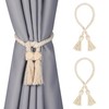 Moorle Pack of 2 Tiebacks for Curtains, Magnetic Curtain Tiebacks,