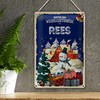 Winterliche Weihnachtsgrüße | aus Rees | Blechschild | 12 cm