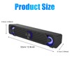 PC Speakers,Smalody Computer Gaming Speaker Cool Led/Volume Control Powered by