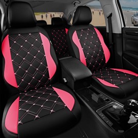 Road Comforts Seat Covers, Premium Leather Car Seat Covers Full Set for Women Girls,Airbag Compatible, Automotive Seat Covers Universal Fit Most Cars,Vans,Truck,SUV